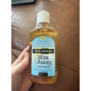 (1) Weiman Wax Away Candle Wax Remover 8 fl oz, Discontinued, HTF, NEW!